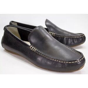 Cole Haan Mens US 10 M Somerset Venetian II Black Slip On Casual Loafers C11402